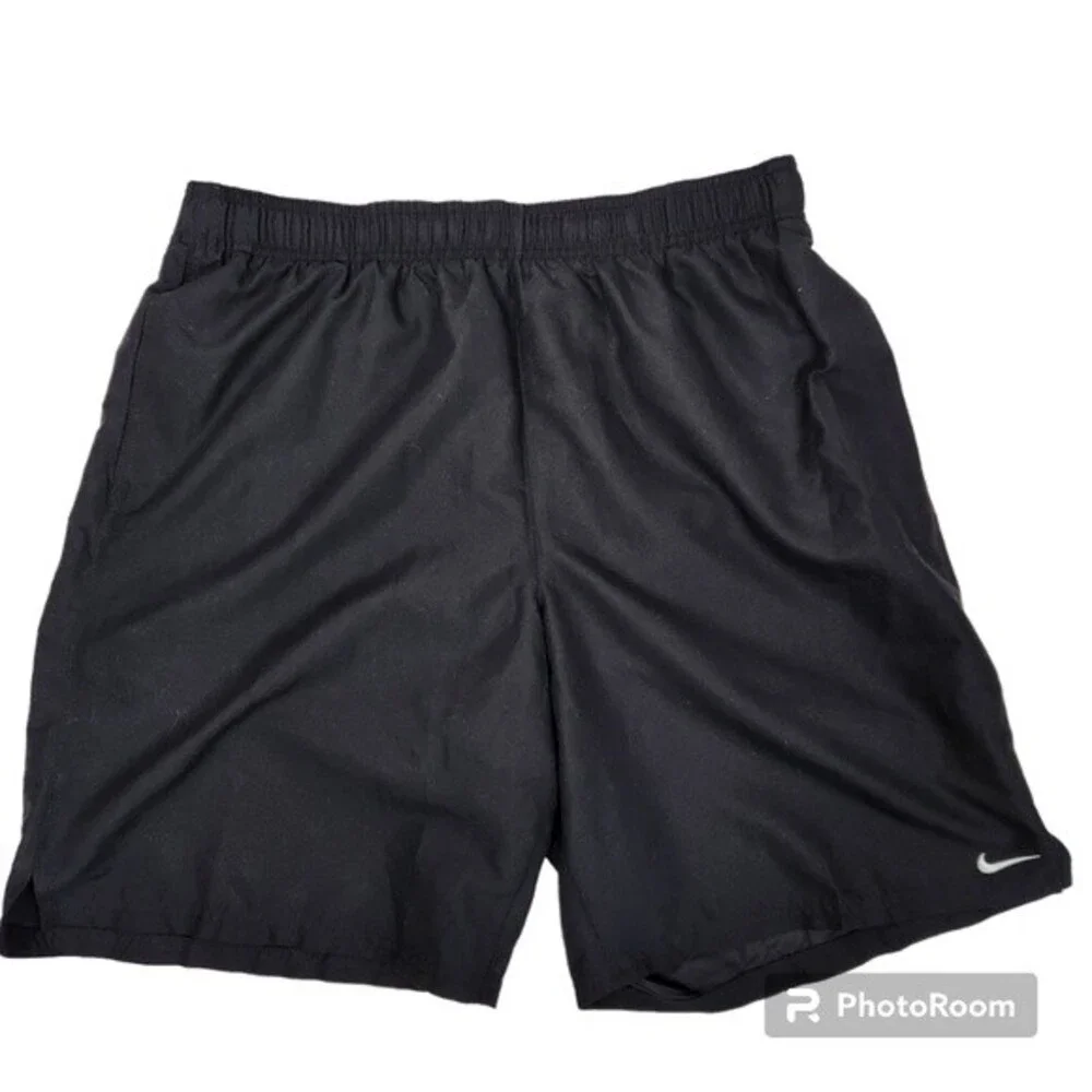 NEW Nike Mens All Black Volley Swim Trunks Size L